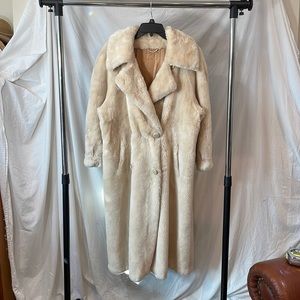 Cerini Crème Faux Fur Long Coat